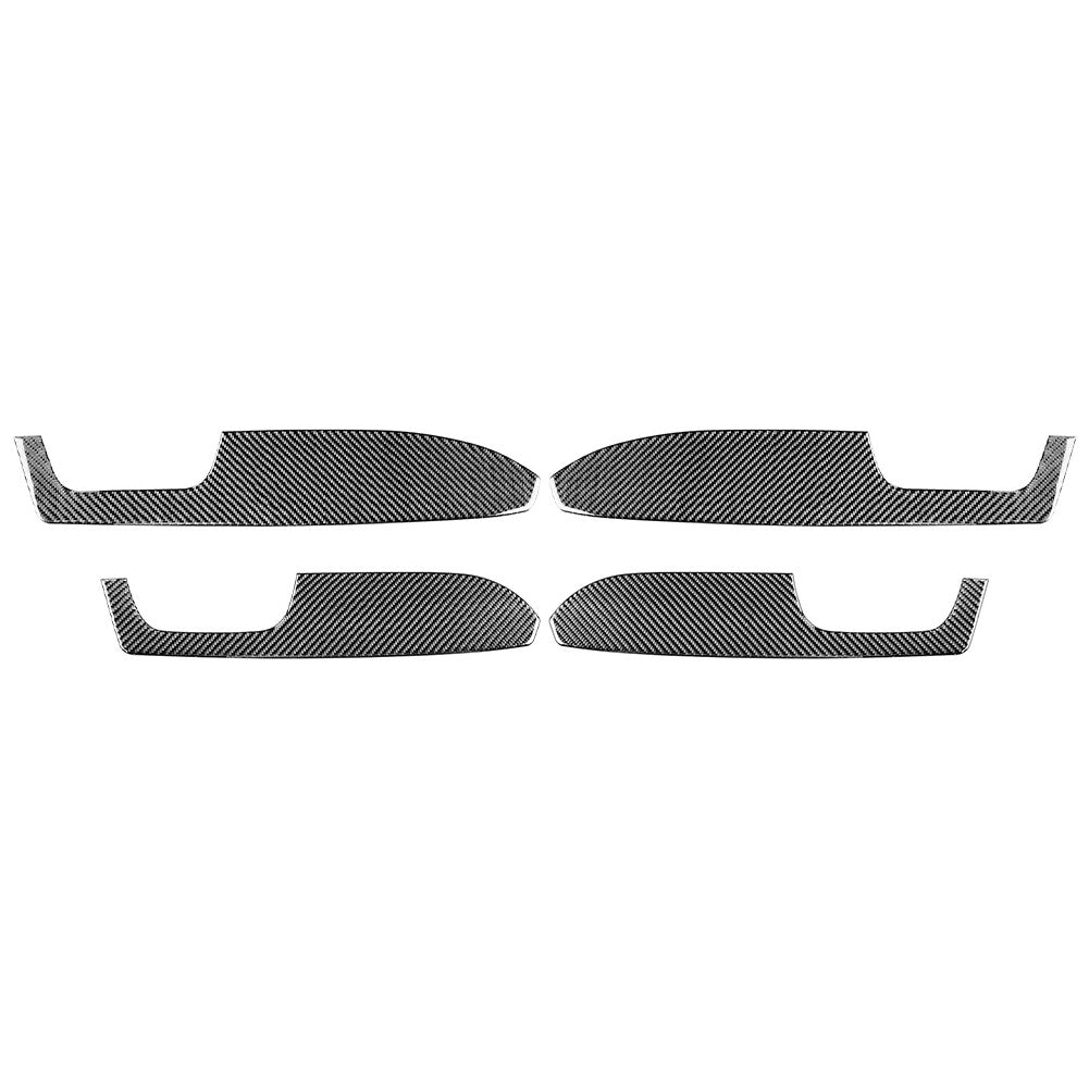 4x Carbon Fiber Interior Door Armrest Panel Cover Trim for Toyota Tundra 14-21