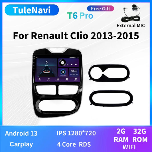 for Renault for Clio Car Radio 2016-2018 Carplay Multimedia Auto Stereo Video 2+32GB