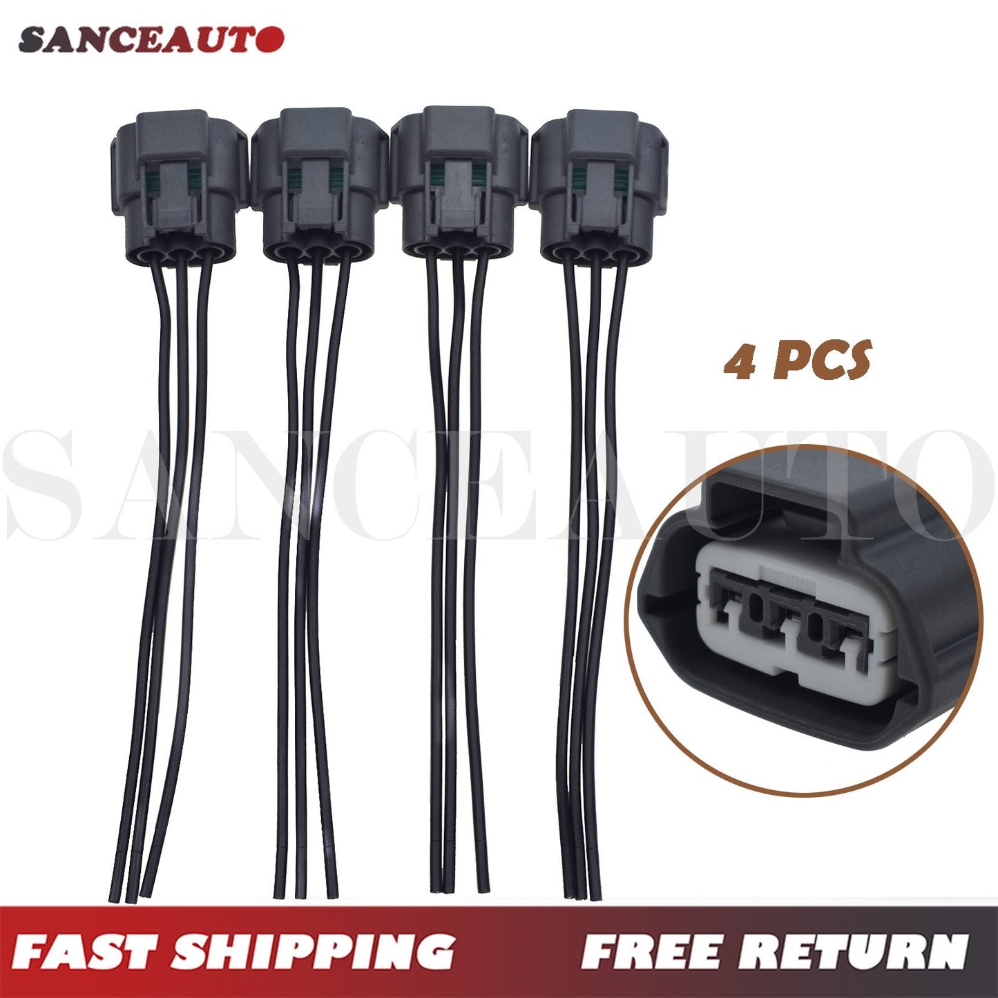 4-Piece Ignition Coil Connector Plugs for Altima Sentra 2.5L 22448JA10A - Brand New n