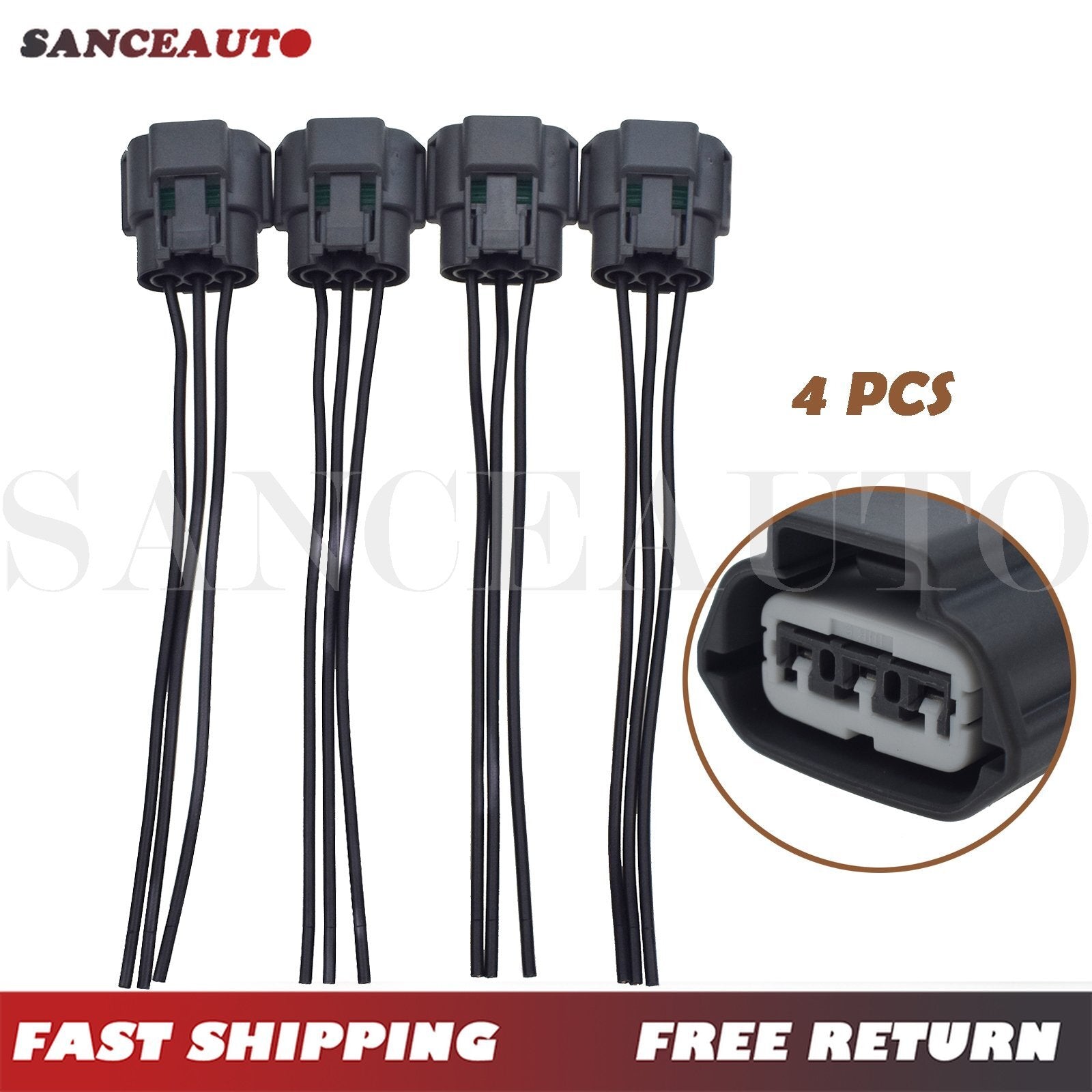 4-Piece Ignition Coil Connector Plugs for Altima Sentra 2.5L 22448JA10A - Brand New n