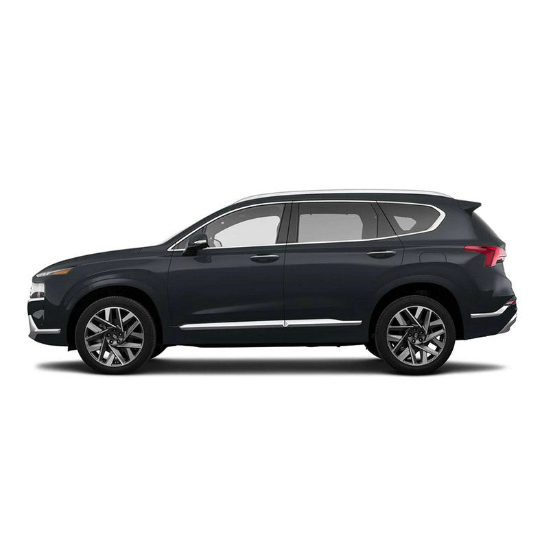 for Hyundai Santa Fe 2019-2022 Chrome Car Body Side Door Molding Line Cover Trim