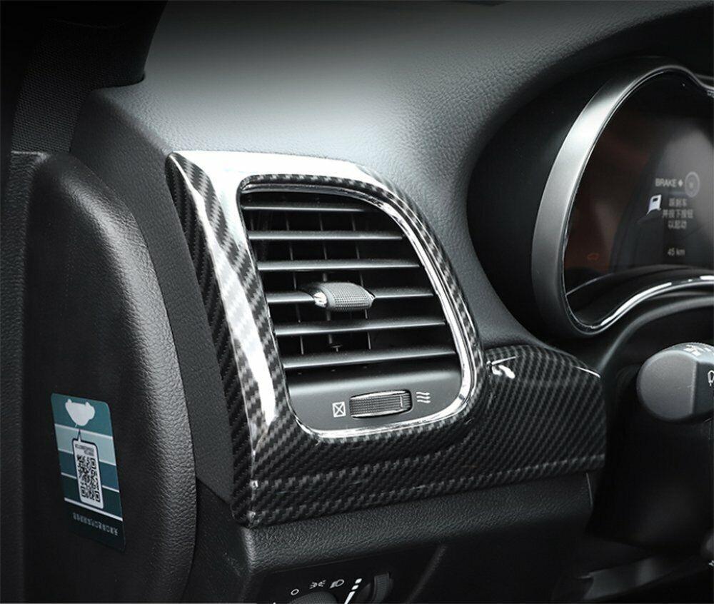 Carbon ABS Dashboard PanelInside Door Handle Trim for Jeep Grand Cherokee 11-21