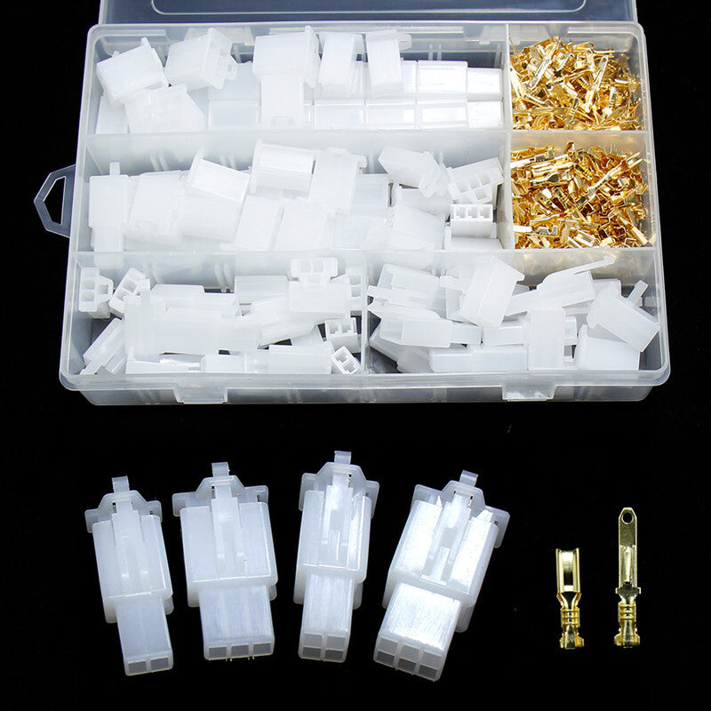 40Set 2.8mm Connector Car Electrical Wire Male Female Cable Terminal Plug Kits