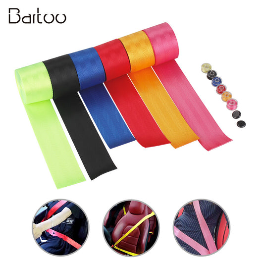 Car for Seat Belt Webbing Polyester for Seat Lap Retractable Nylon Strap 3.5M Q