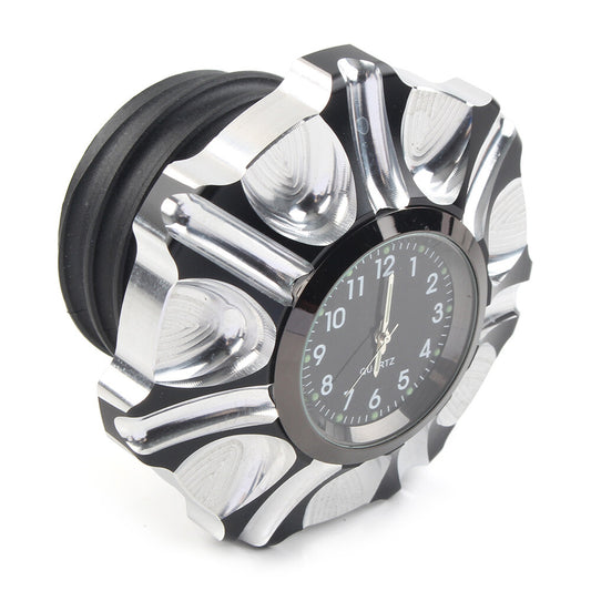 Motorcycle Aluminum Gas Cap Fuel Tank Cover with Watch Fit for Harley XL1200 833 Q