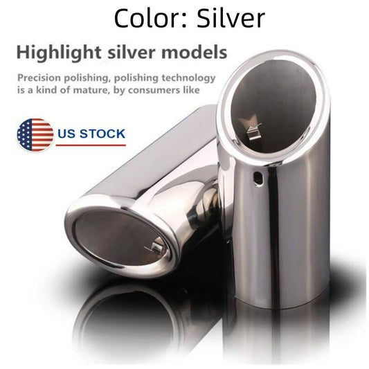Pair Car Tail Exhaust Tip Pipes for BMW E90 92 325 328i 3 Series Stainless Steel