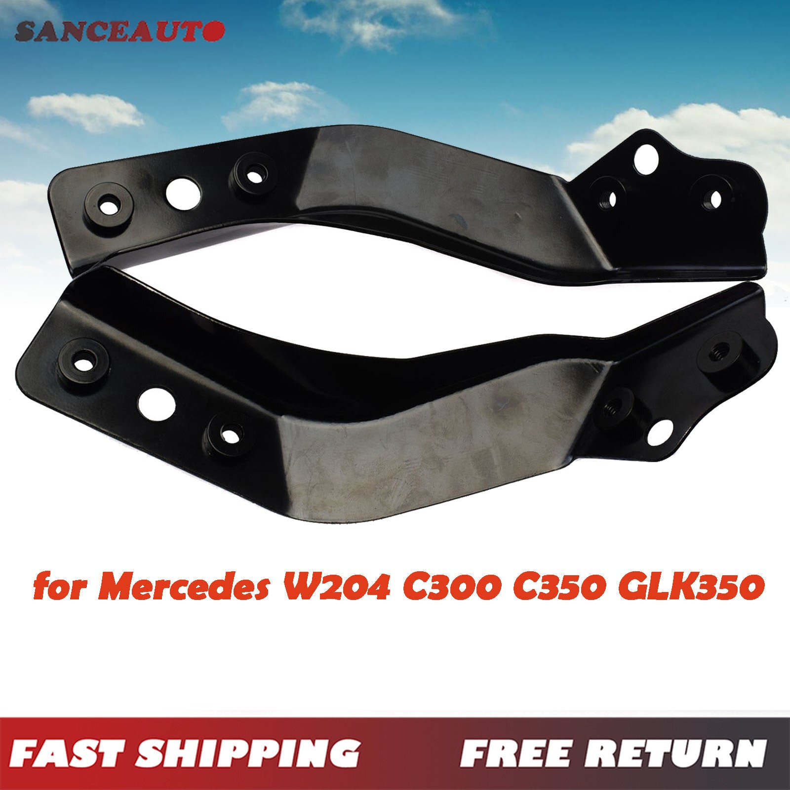 2-piece front left bumper support bracket suitable for Mercedes W204, C300, C350, GLK350- n