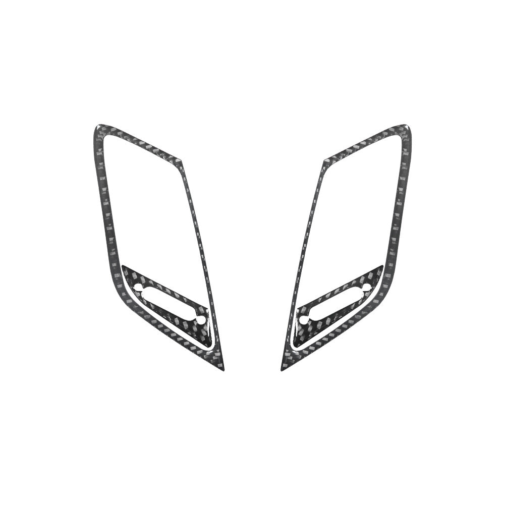 1Pcs for Audi Q7 2016-2019 Carbon Fiber Console Center Frame Trim Cover Sticker v
