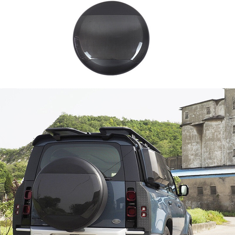 Tailgate Trunk Spare Tire Cover Dry Carbon Fiber for Land Rover for Defender 2020-23