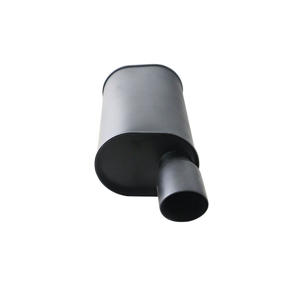 Exhaust Mufffler Tip 2.5 iD Sport Sound Muffler 1.5mm 3.5 OD Matte Black