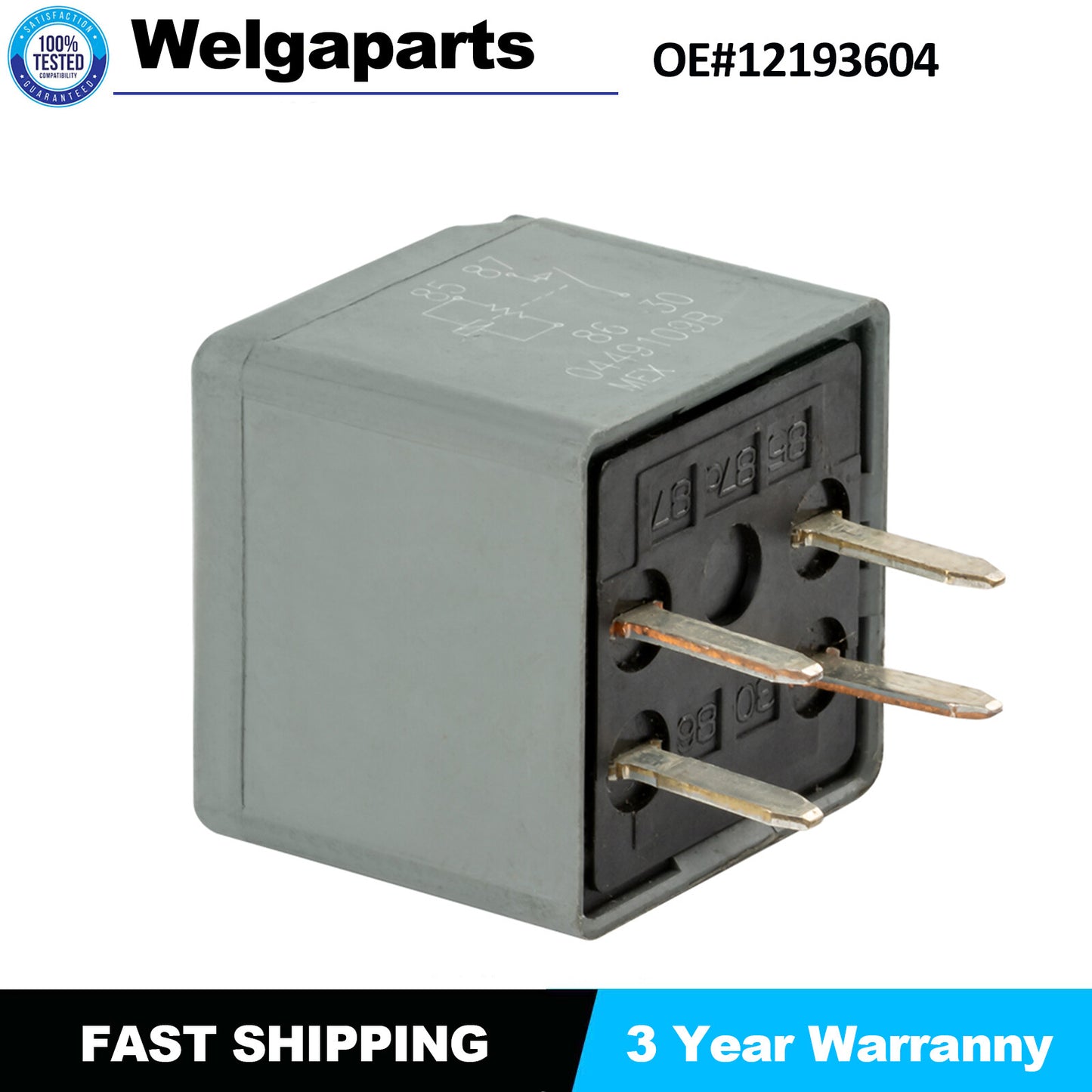 4-Pins Relay Starter for GMC for Chevy for Pontiac for Cadillac for Buick for Saturn 12193604 US