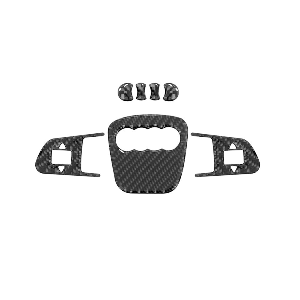 Suitable for Corolla 2014-19 glossy black interior light switch frame decorative steel- v