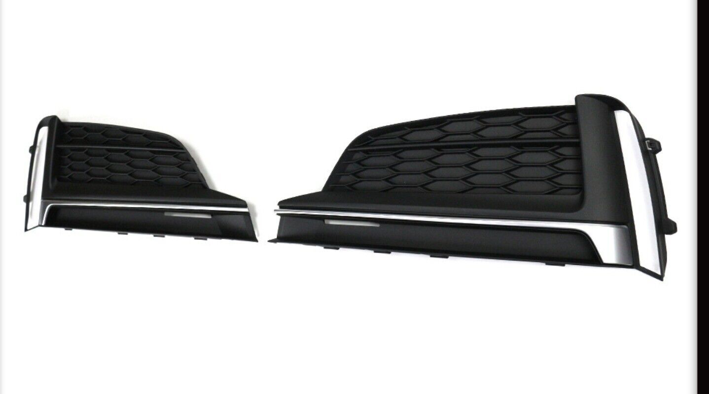 Left Front Bumper Fog Light Cover Grille Trim for Audi for A5 S5 S-line 2018-2019 Q