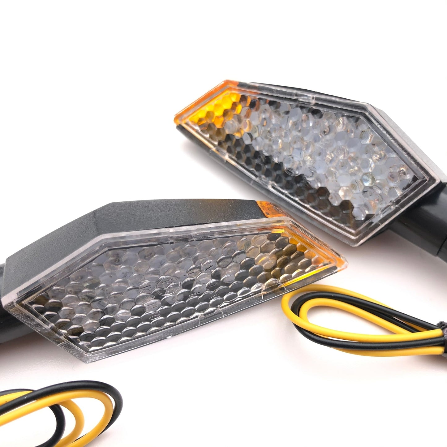 Universal Dirt Bike Part Turn Signal Amber Light Indicator Lamp Blinker Flasher