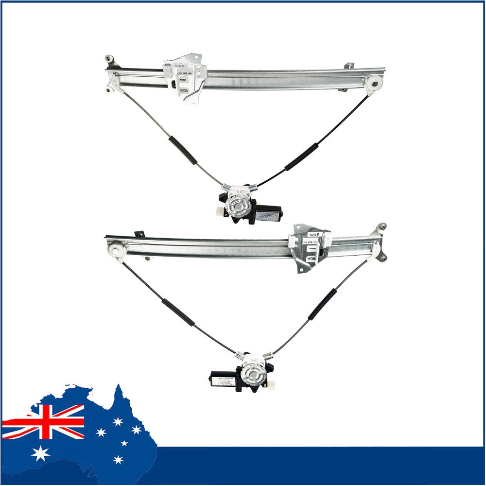Front Power Window Regulators W/ Motors Left+Right For Montero 92-00 741-941 NEW Q