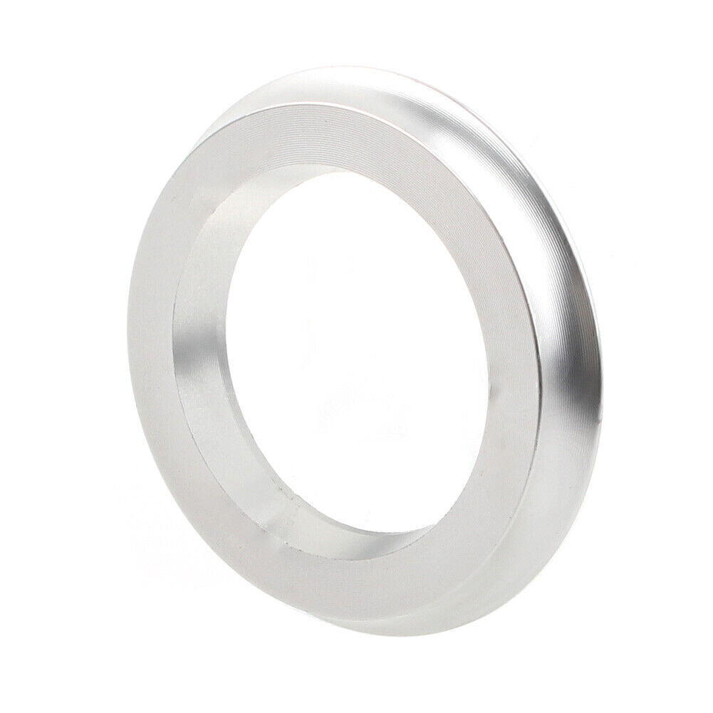 Universal Motorcycle Ignition Key Switch Ring Cover Key Hole Circle Cover Silver
