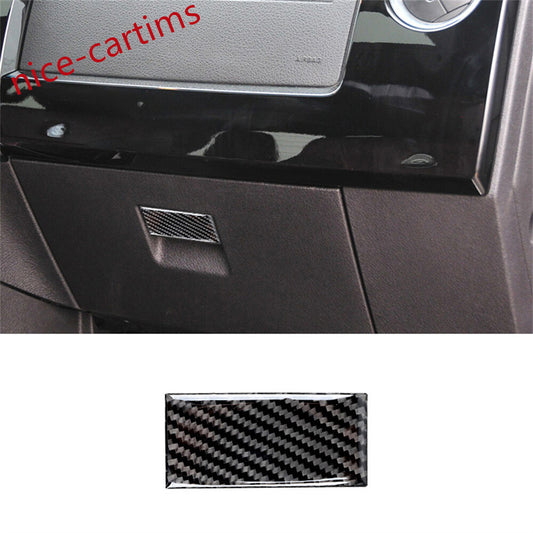 Carbon Fiber for Co -pilot Glove Box Handle Switch Panel Trim for Ford F150 2009-2014