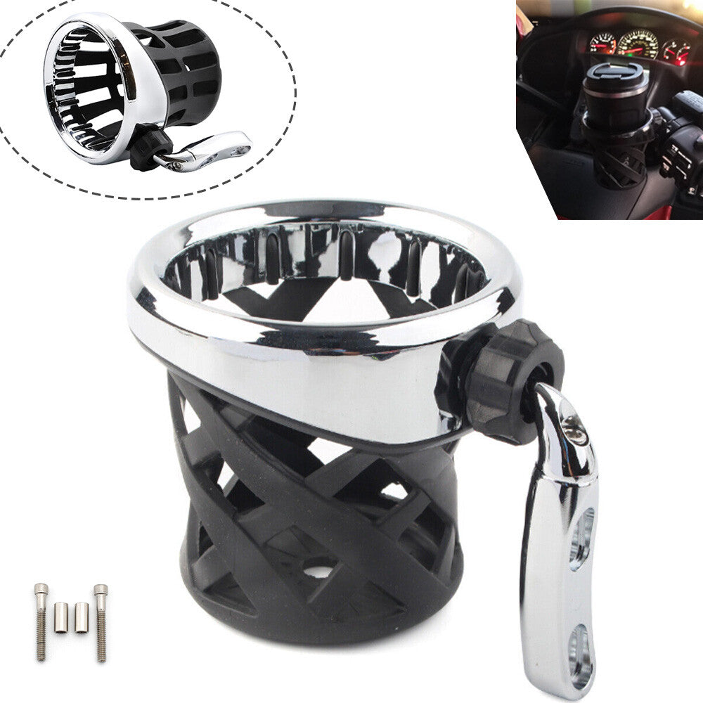 Handle cup holder with mesh basket for Honda GL1800 - Universal fits all models. n