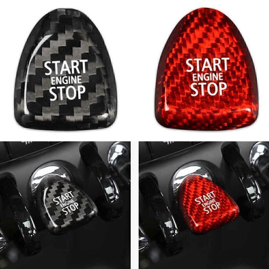 Carbon Fiber Keyless Start Button Cover Fit for BMW for Mini Cooper F Model F54 F55 F56