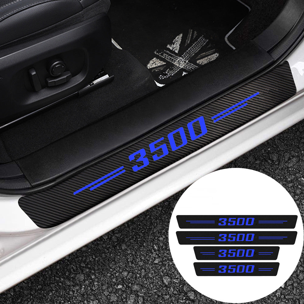 4-Piece Scratch-Resistant Stickers for GMI for Ram 3500 Blue Cab Door Window Panel Covers - n