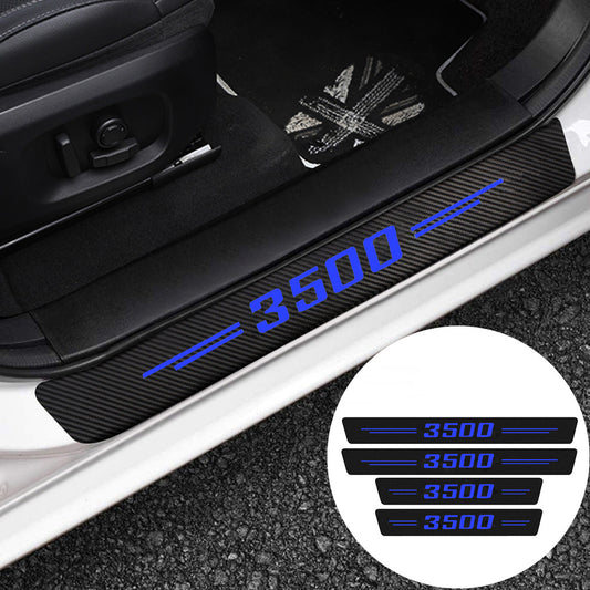 4-Piece Scratch-Resistant Stickers for GMI for Ram 3500 Blue Cab Door Window Panel Covers - n