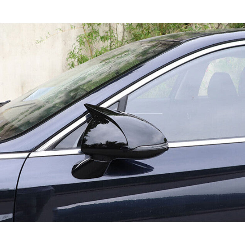for Hyundai Sonata 2020-23 Bright black OX Horn Side Rear View Mirror Cover Trim