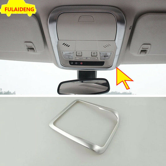 for Cadillac XT5 2016-2021 Chrome Interior Front Reading Light Lamp Frame trim