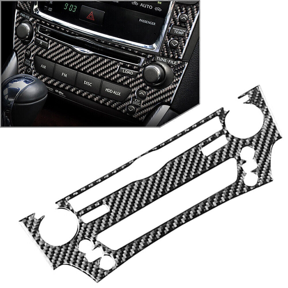 Console CD Switch Panel Trim Carbon Fiber for Lexus IS250 IS300 IS350 2006-2012