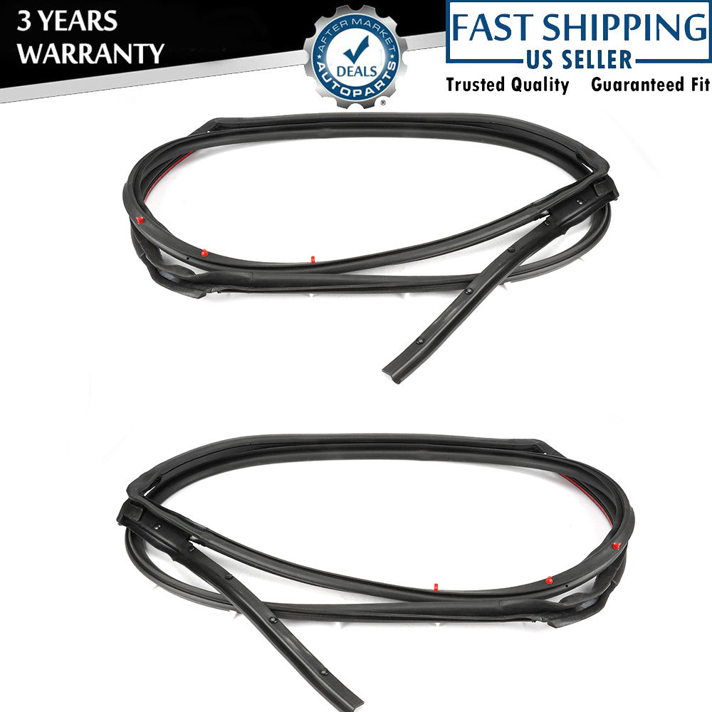 Approximately 2 pieces of rear door rubber weatherstrip seals suitable for Sentra 2013-2019.