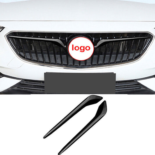 Gloss Black Front Grille Grill Strips Decor Cover Trim for Buick Regal 2017-2020