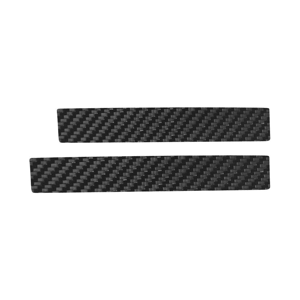 2-piece carbon fiber driver's side dashboard cover trim strip for Toyota Hilux