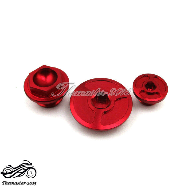 CNC Engine Timing Oil Filter Plugs for Honda Sportrax TRX400EX TRX450R TRX450ER Q