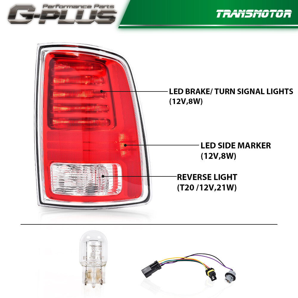 LED Triangle Lights 2013 - 2018 for Ram 1500 2500 3500 Jade Corner Guards - v