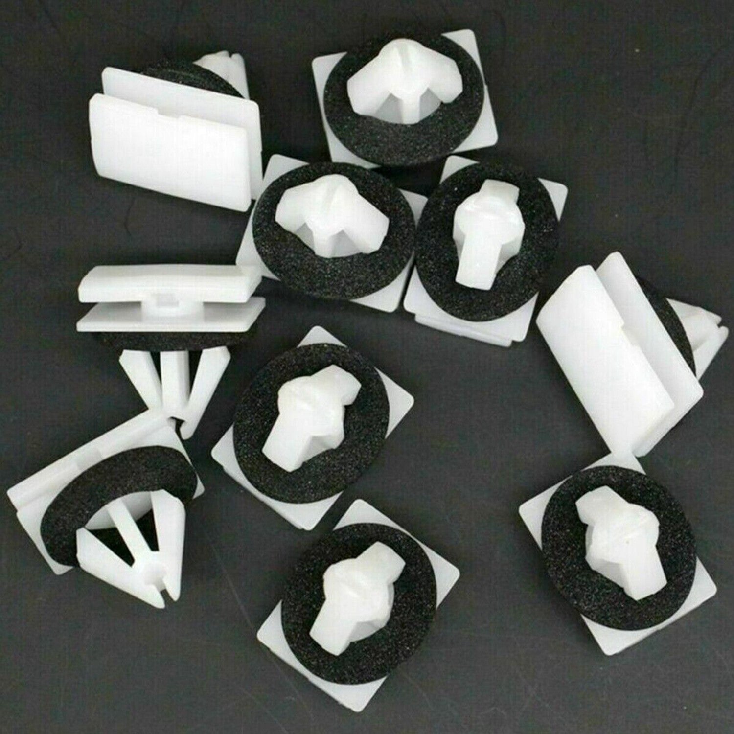 30pcs Exterior Rocker Clips Trim Moulding Retainer Fastener Screws for Ford