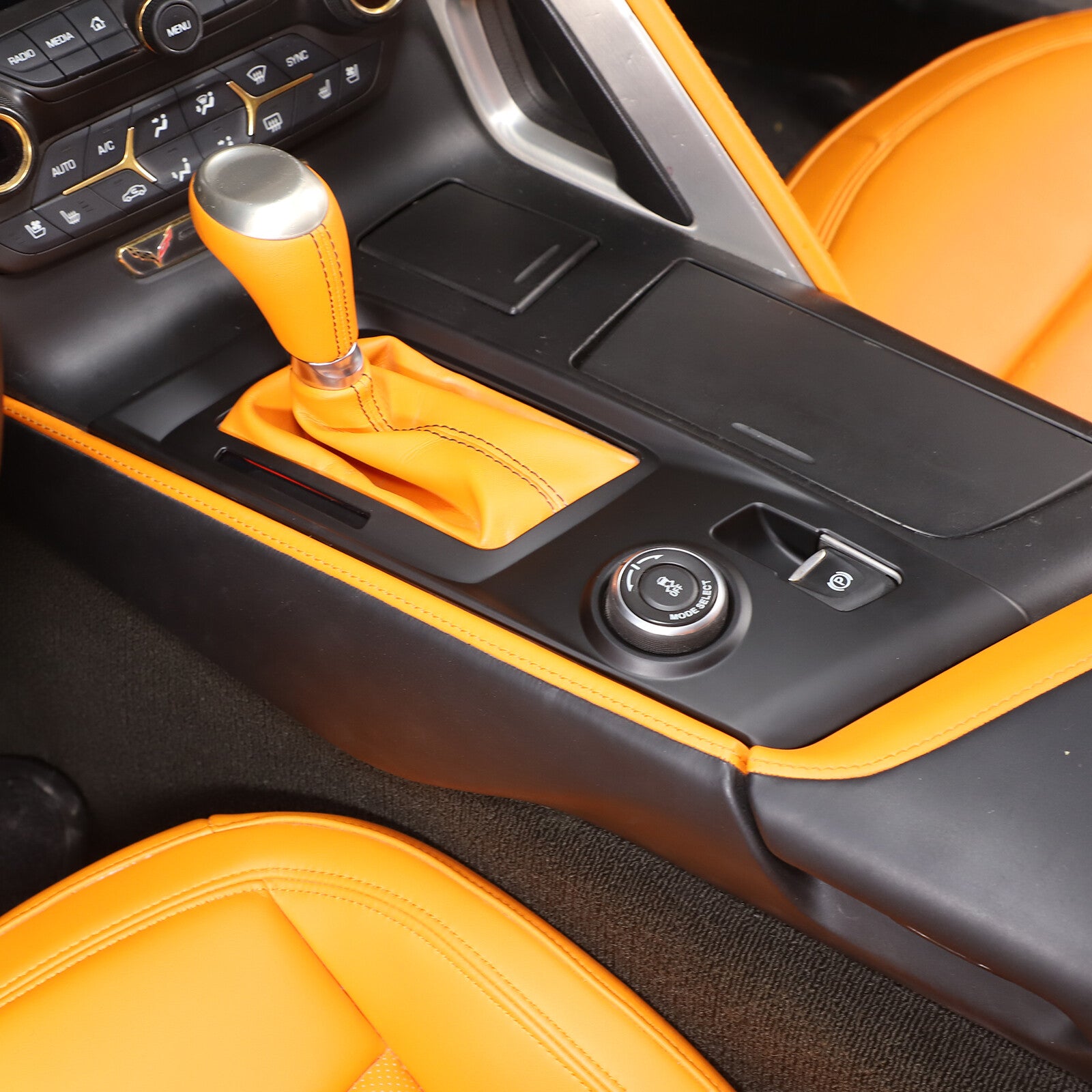 ABS, red interior, 4WD, gear shift cover trim for Toyota Tenderra 2022-2023