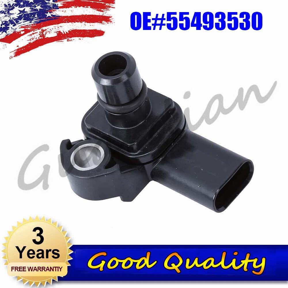 Turbocharger pressure sensor 55493530 replacement part for Buick , for Cadillac , and for Chevrolet .
