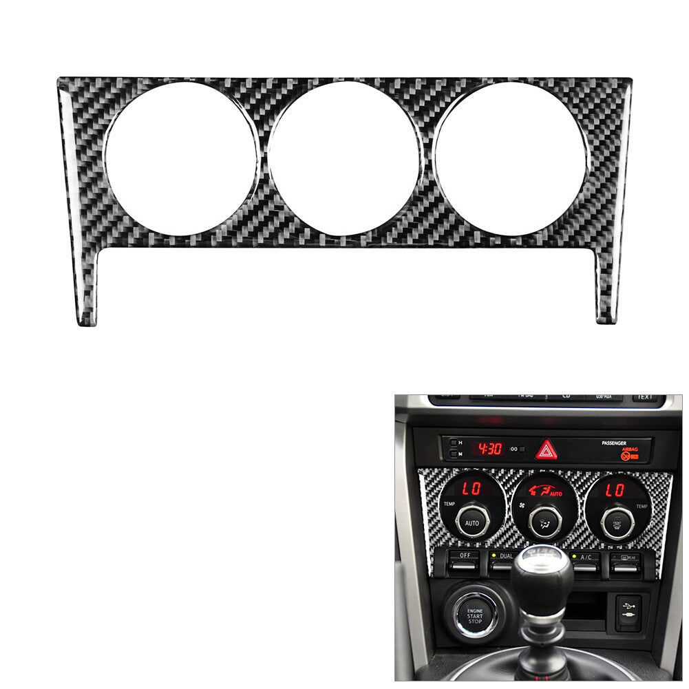 for Toyota 86 for Subaru BRZ 2017-2019 Carbon Fiber Inner Climate Console Cover Trim