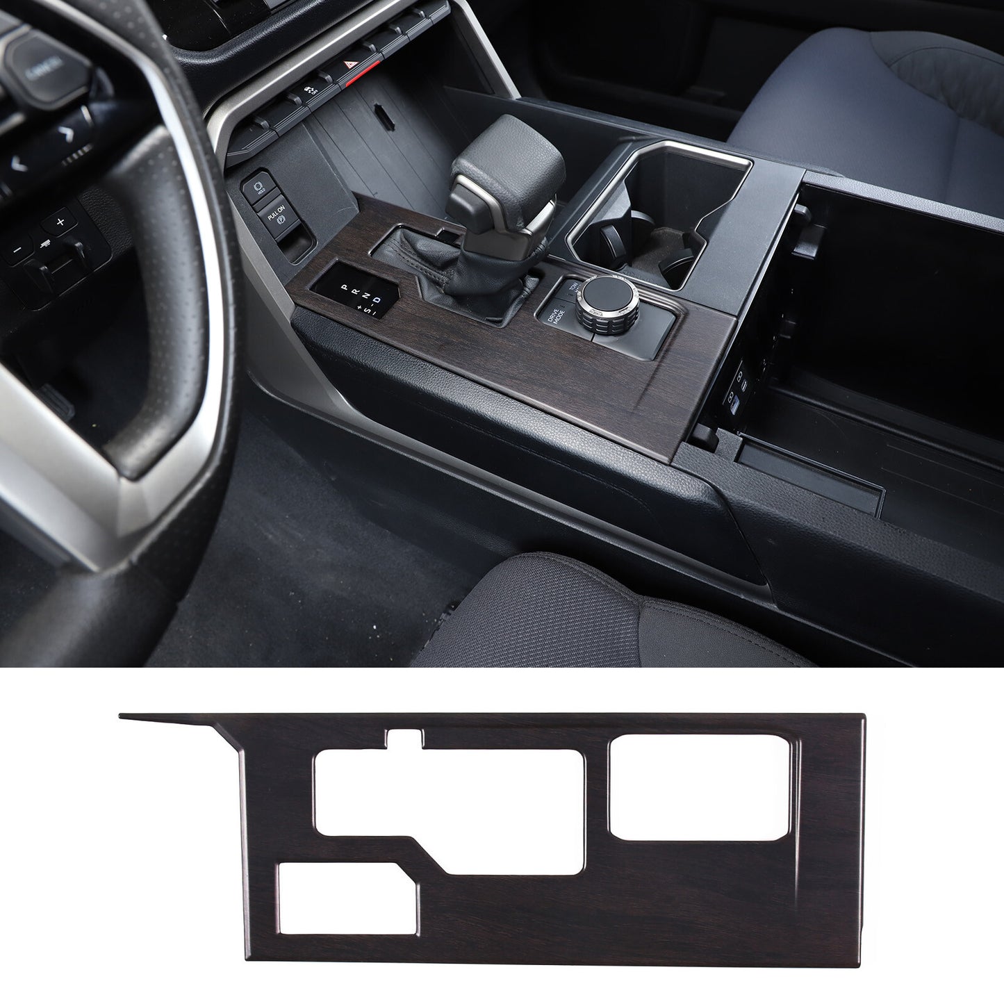 Chrome Silver ABS Center Control Cup Holder Trim Cover for 3 2020-22- v