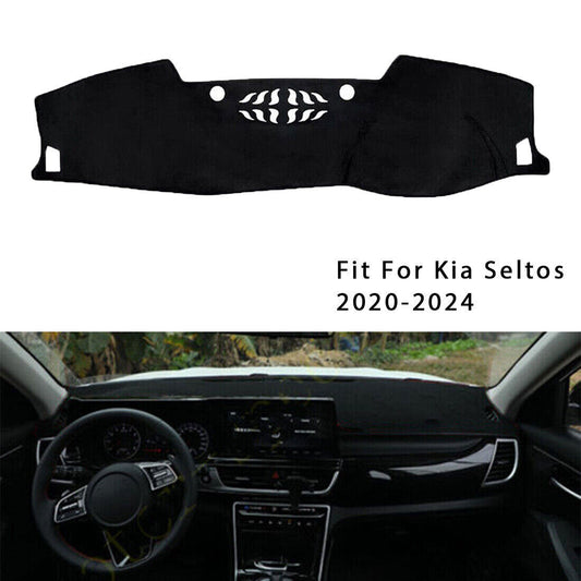 5P DashMat Cover Dashboard Non-slip Sun Protector Mat for Kia Seltos 2020-2024