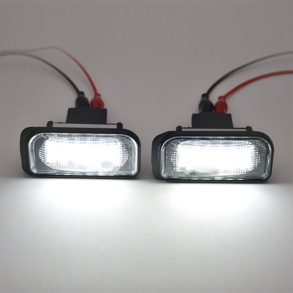 1 Pair LED Rear License Plate Light White Lamps for Chrysler Crossfire 2004-2008 Q