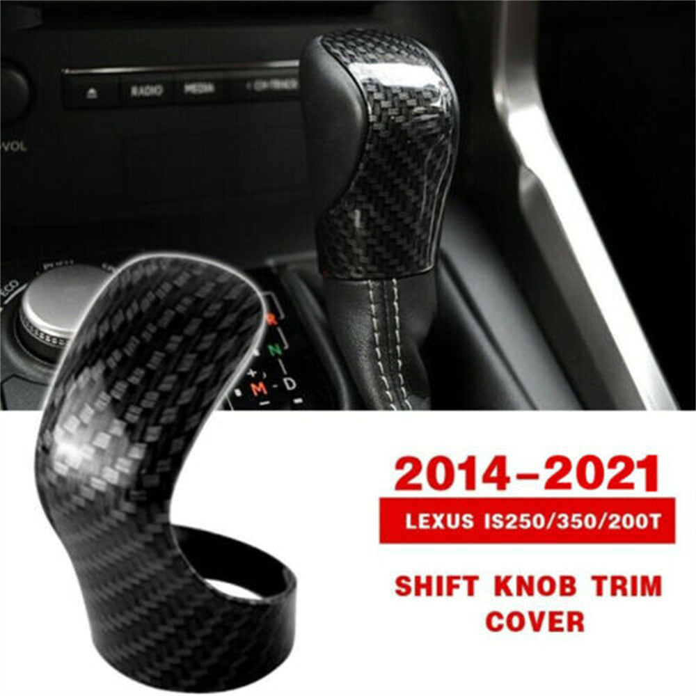 Carbon fiber car shift knob cover trim for 2015-2018 for LEXUS for ES IS NX RX. n
