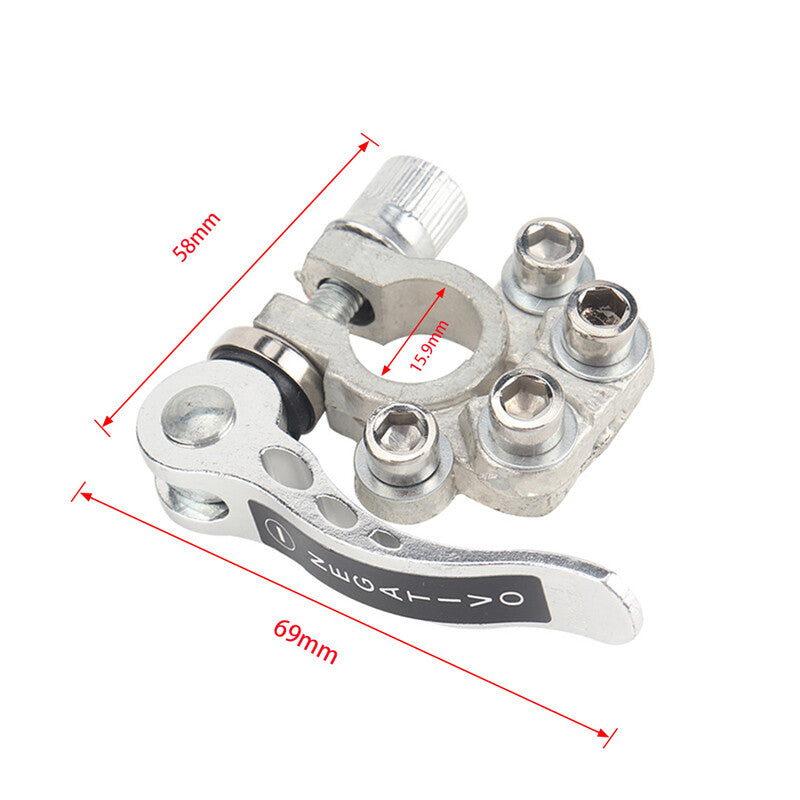 Copper automotive battery terminal clamp disconnect switch link kit heavy-duty universal - n