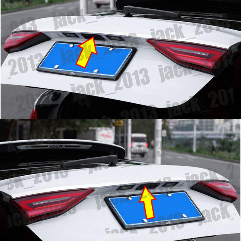 for Audi A3 2021-2024 Rear Door Trunk Lid Tail Gate Cover trim Sticker hatchback
