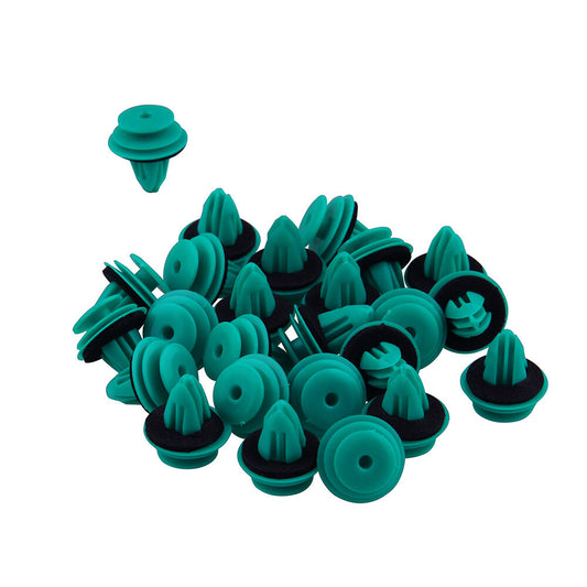 25pcs Green Plaque Nylon Retaining Clip 90467-10188 for Toyota Bumper Door Trim