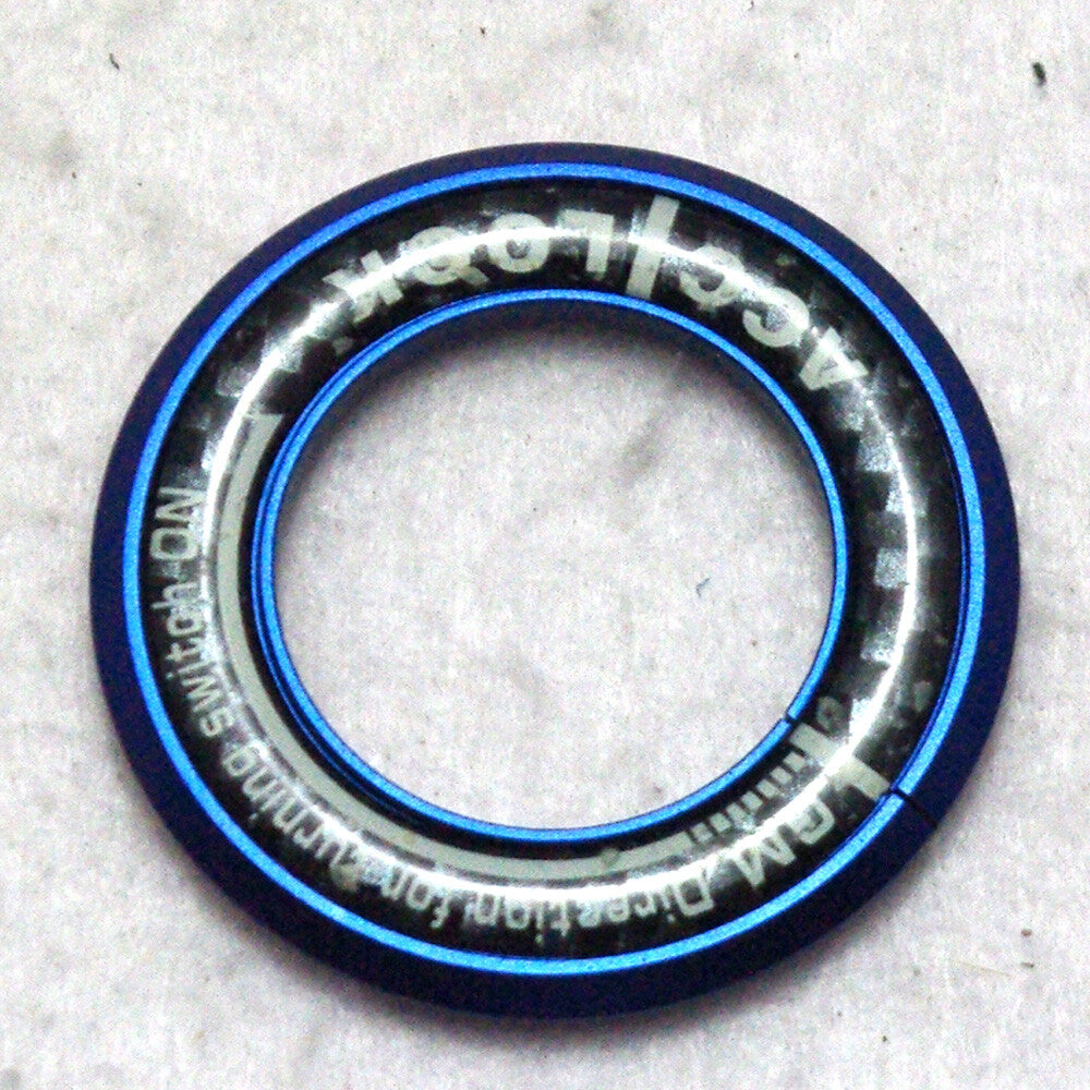 for Chevrolet for Cruze 2009- Ignition Keyhole Lock Ring Decor Protector Carbon Blue Q