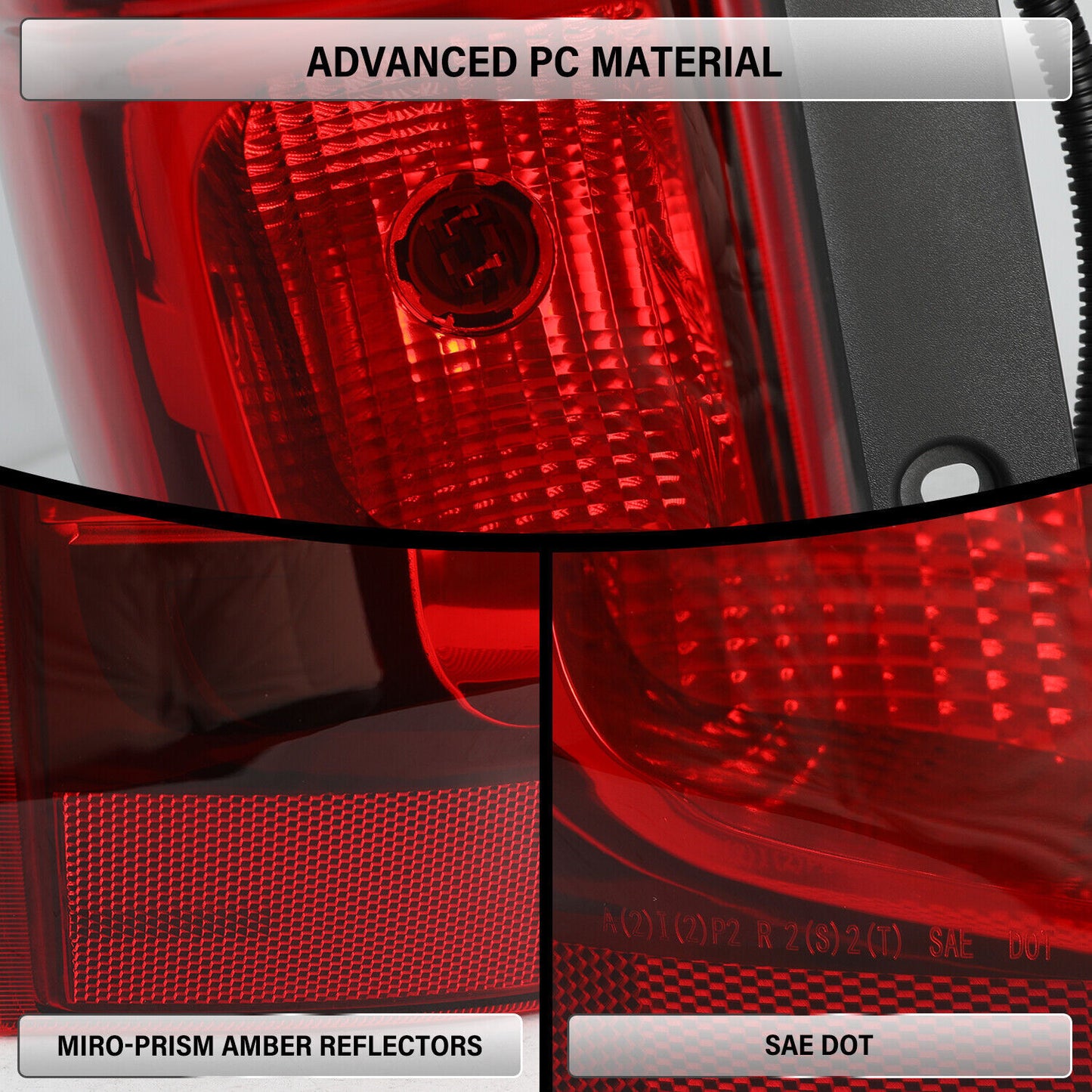 1Pair Left+Right Tail Light Assembly For 07-2014 for Chevy Tahoe Suburban 1500 2500