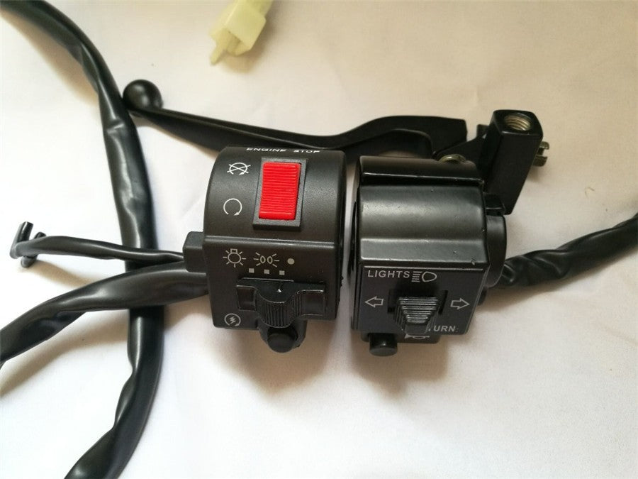 Universal Motorcycle 7/822mm Handlebar Horn Turn Signal Electrical Start Switch Q