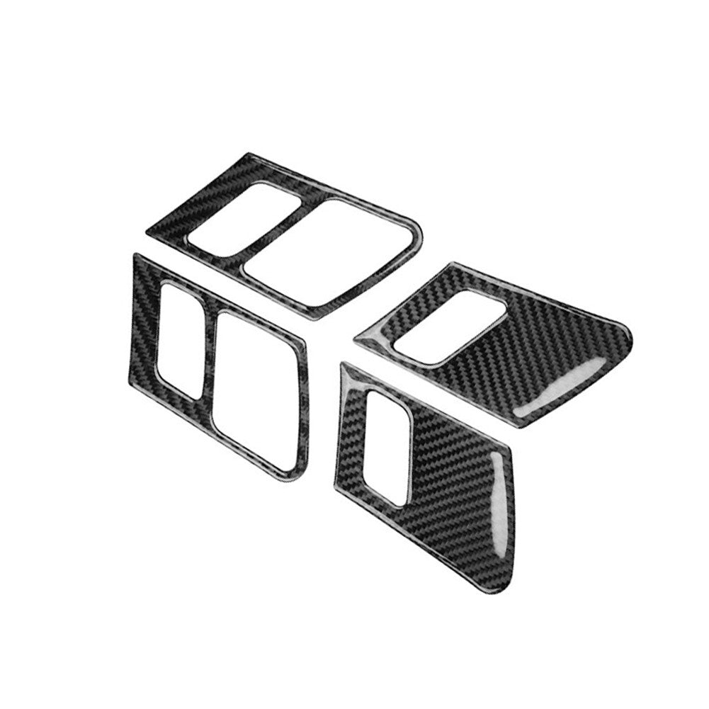 Red Carbon Fiber Interior Storage Box Panel Trim Cover Sticker for Audi Q7 16-19 v