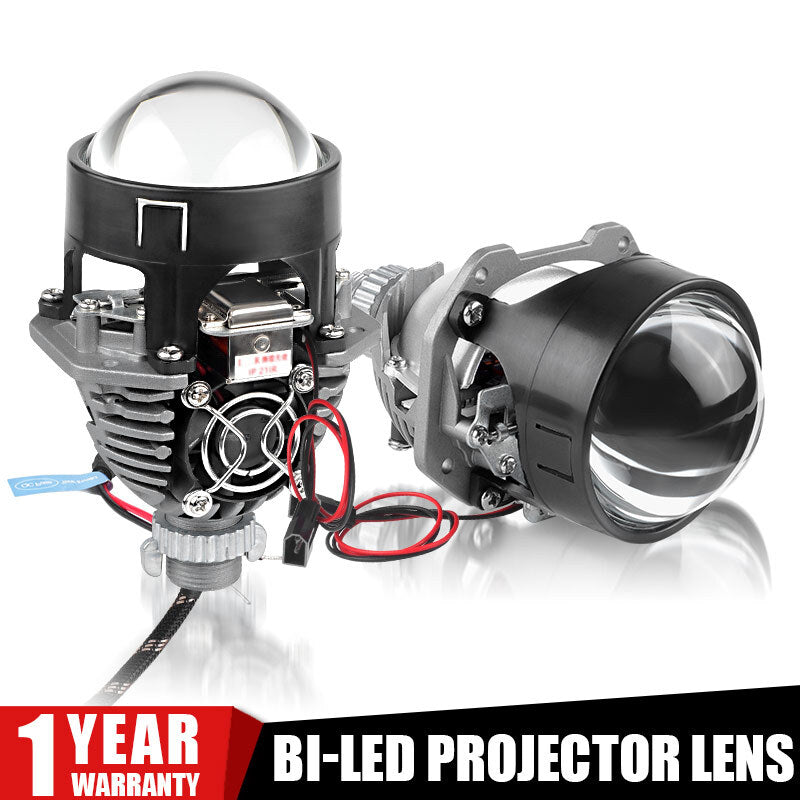 2X 2.5'' Bi LED Projector Lens 70W Car Headlight Universal VS Xenon Retrofit LHD