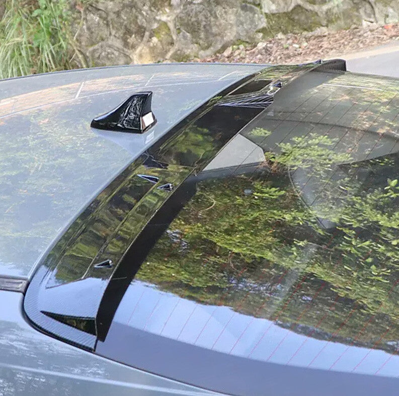 for Hyundai for Elantra 2021-2023 Style Carbon Fiber Roof Spoiler Tail Lip Wing Bar
